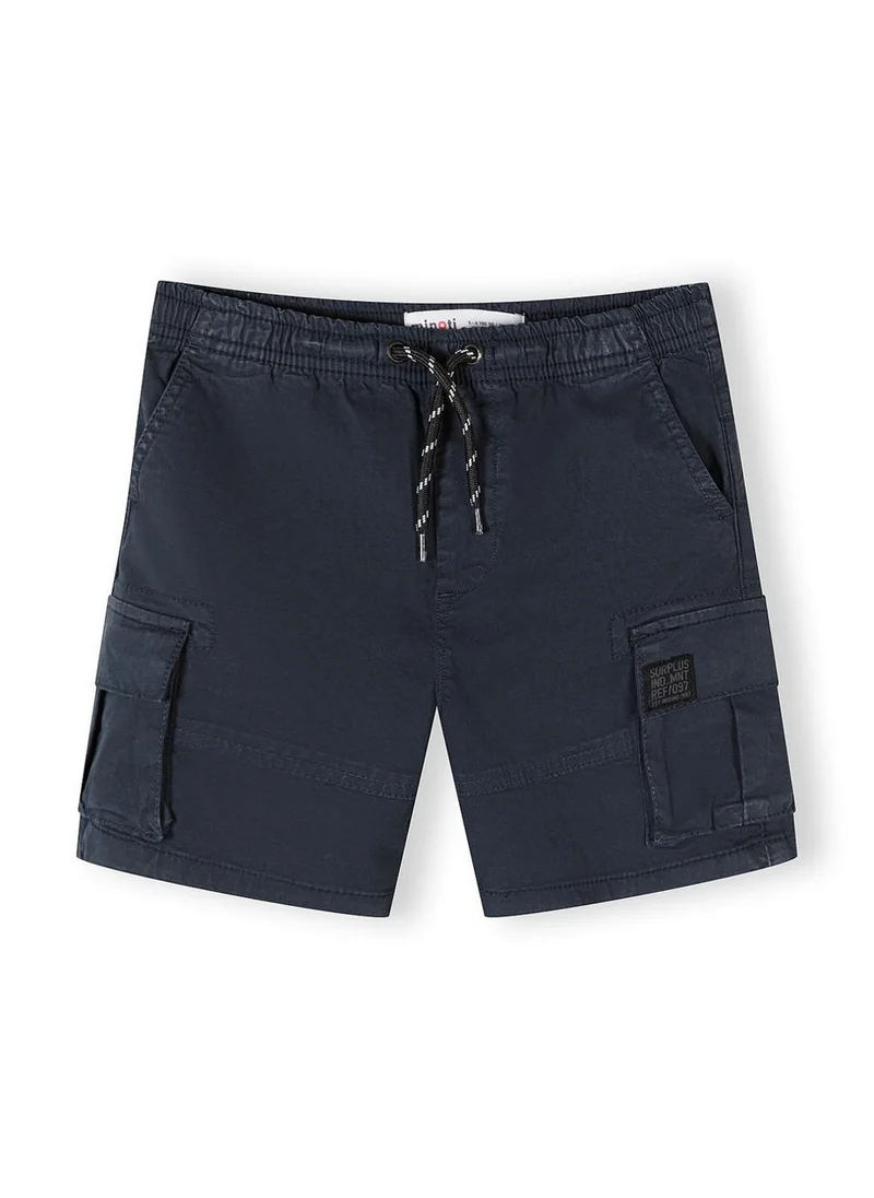 مينوتي Boys cotton blend grey black camouflage shorts 3-15 years